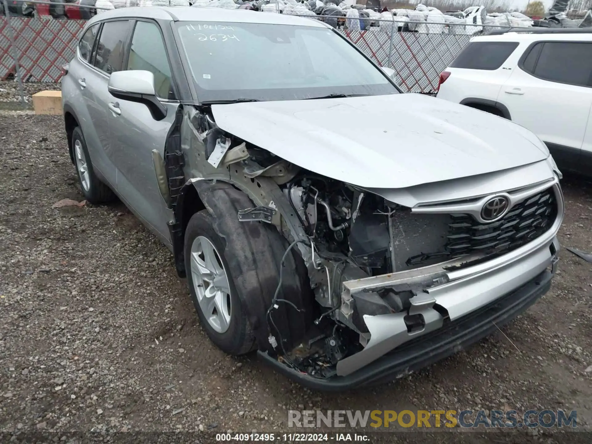 1 Фотография поврежденного автомобиля 5TDBZRBH0MS102634 TOYOTA HIGHLANDER 2021