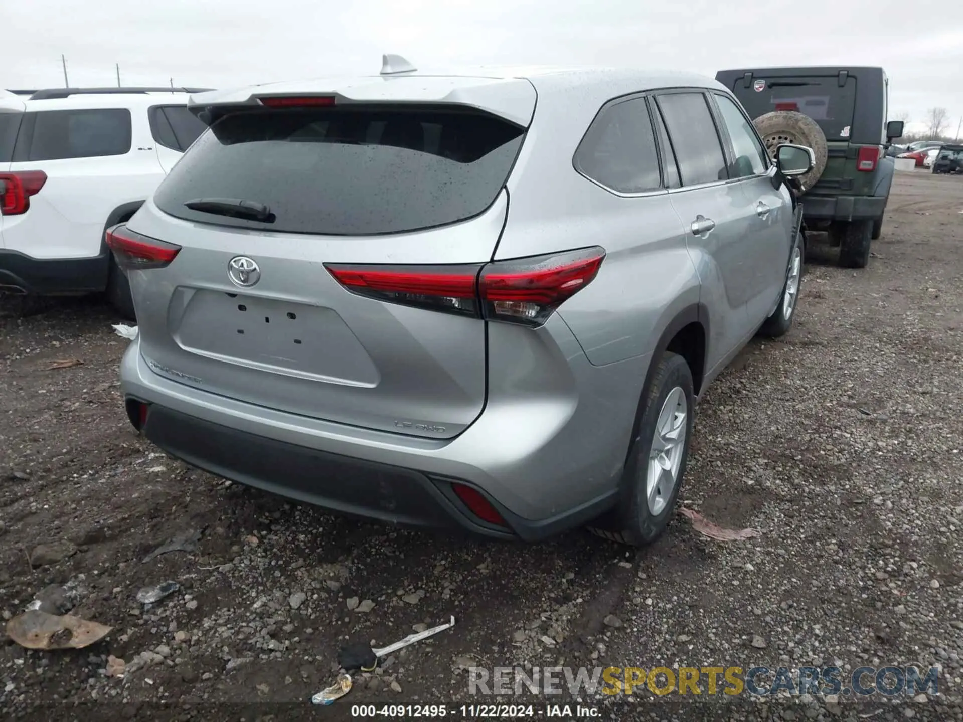 4 Фотография поврежденного автомобиля 5TDBZRBH0MS102634 TOYOTA HIGHLANDER 2021