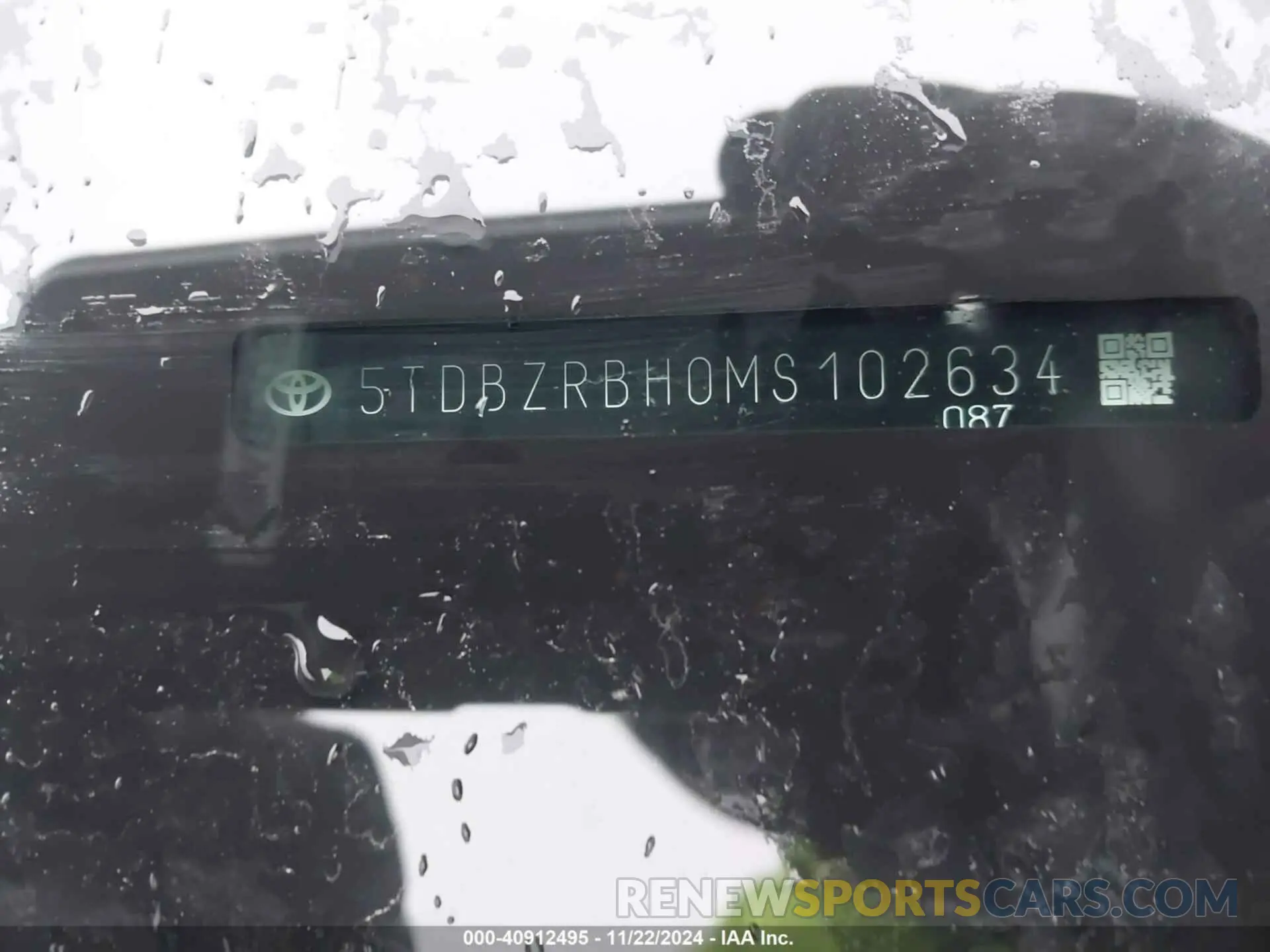 9 Фотография поврежденного автомобиля 5TDBZRBH0MS102634 TOYOTA HIGHLANDER 2021