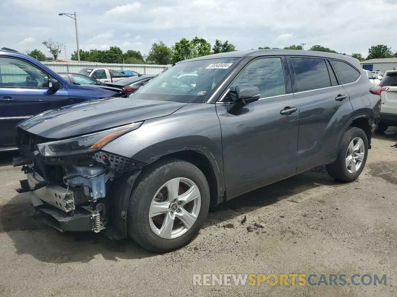 1 Photograph of a damaged car 5TDBZRBH2MS057132 TOYOTA HIGHLANDER 2021