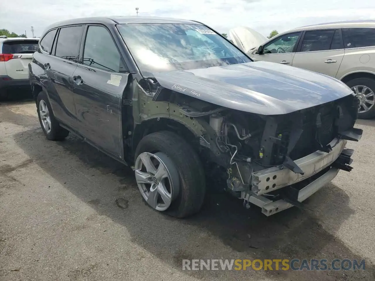 4 Photograph of a damaged car 5TDBZRBH2MS057132 TOYOTA HIGHLANDER 2021