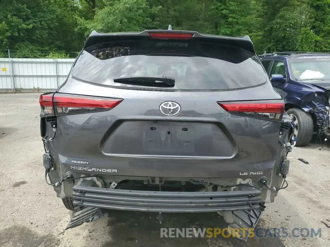 6 Photograph of a damaged car 5TDBZRBH2MS057132 TOYOTA HIGHLANDER 2021