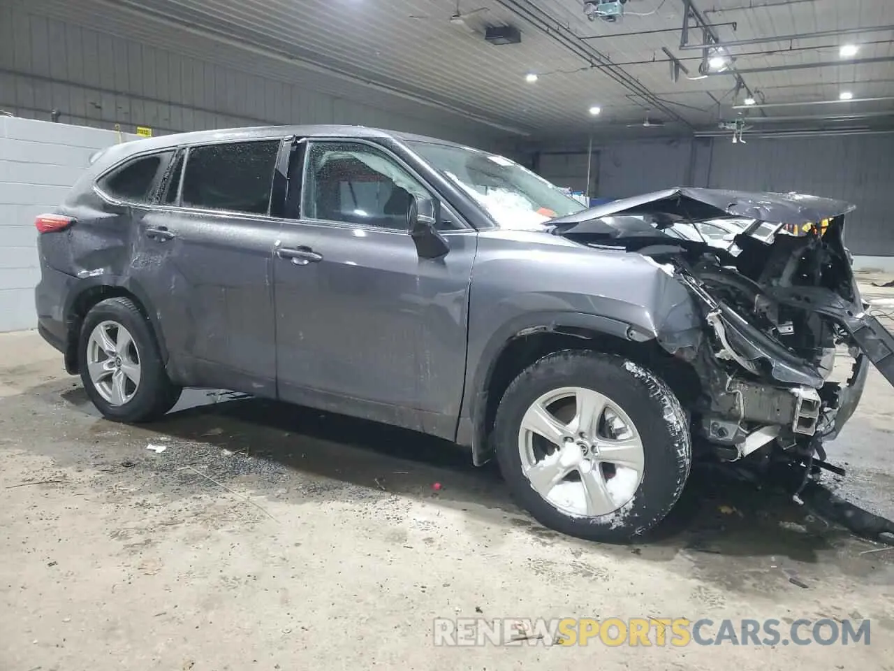 4 Фотография поврежденного автомобиля 5TDBZRBH2MS126675 TOYOTA HIGHLANDER 2021