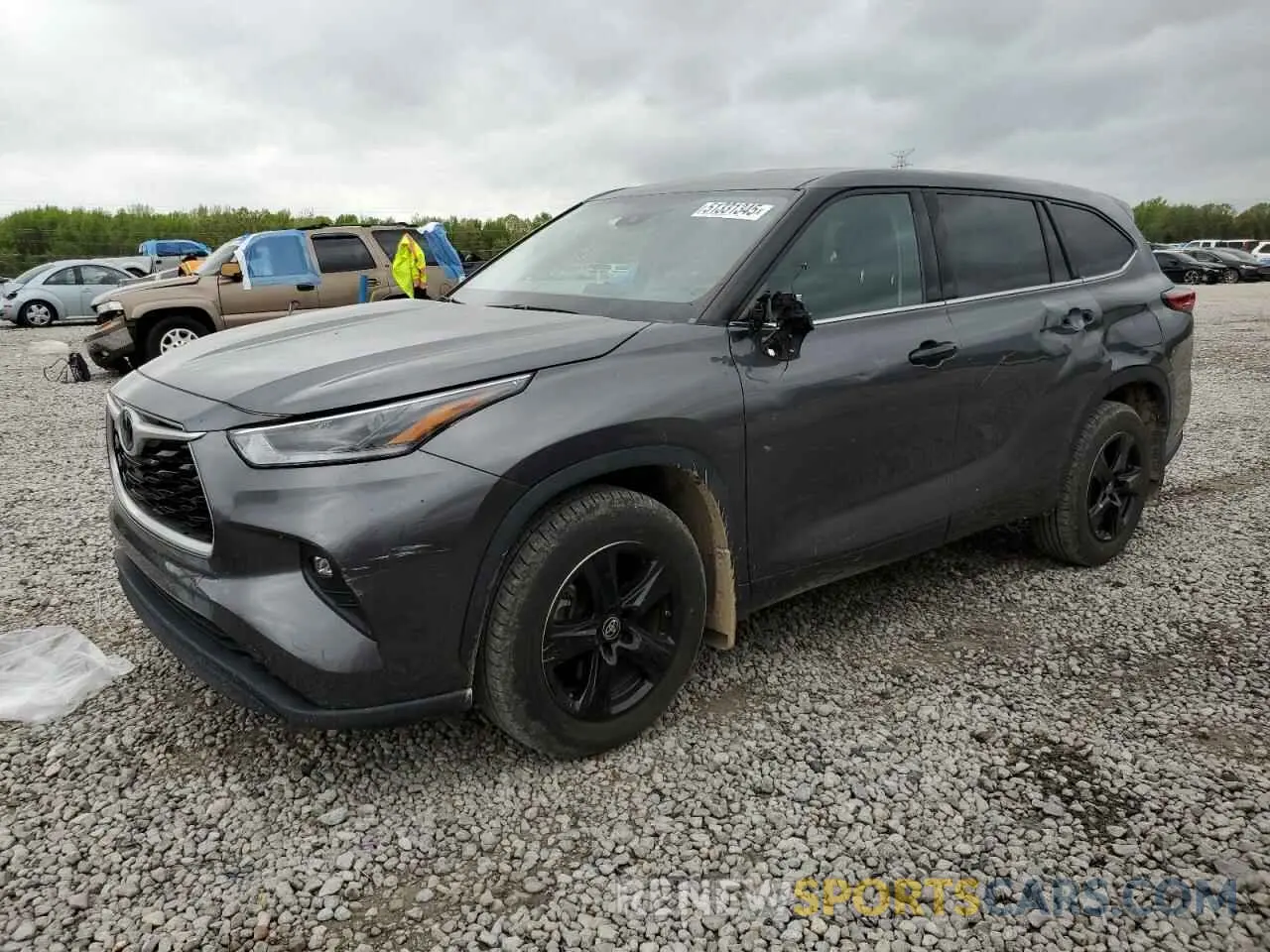 1 Фотография поврежденного автомобиля 5TDBZRBH3MS125597 TOYOTA HIGHLANDER 2021
