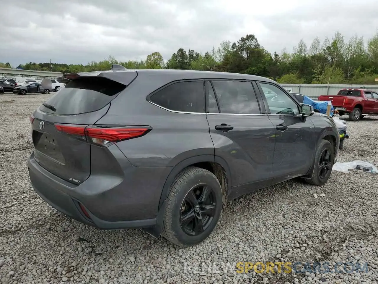 3 Фотография поврежденного автомобиля 5TDBZRBH3MS125597 TOYOTA HIGHLANDER 2021
