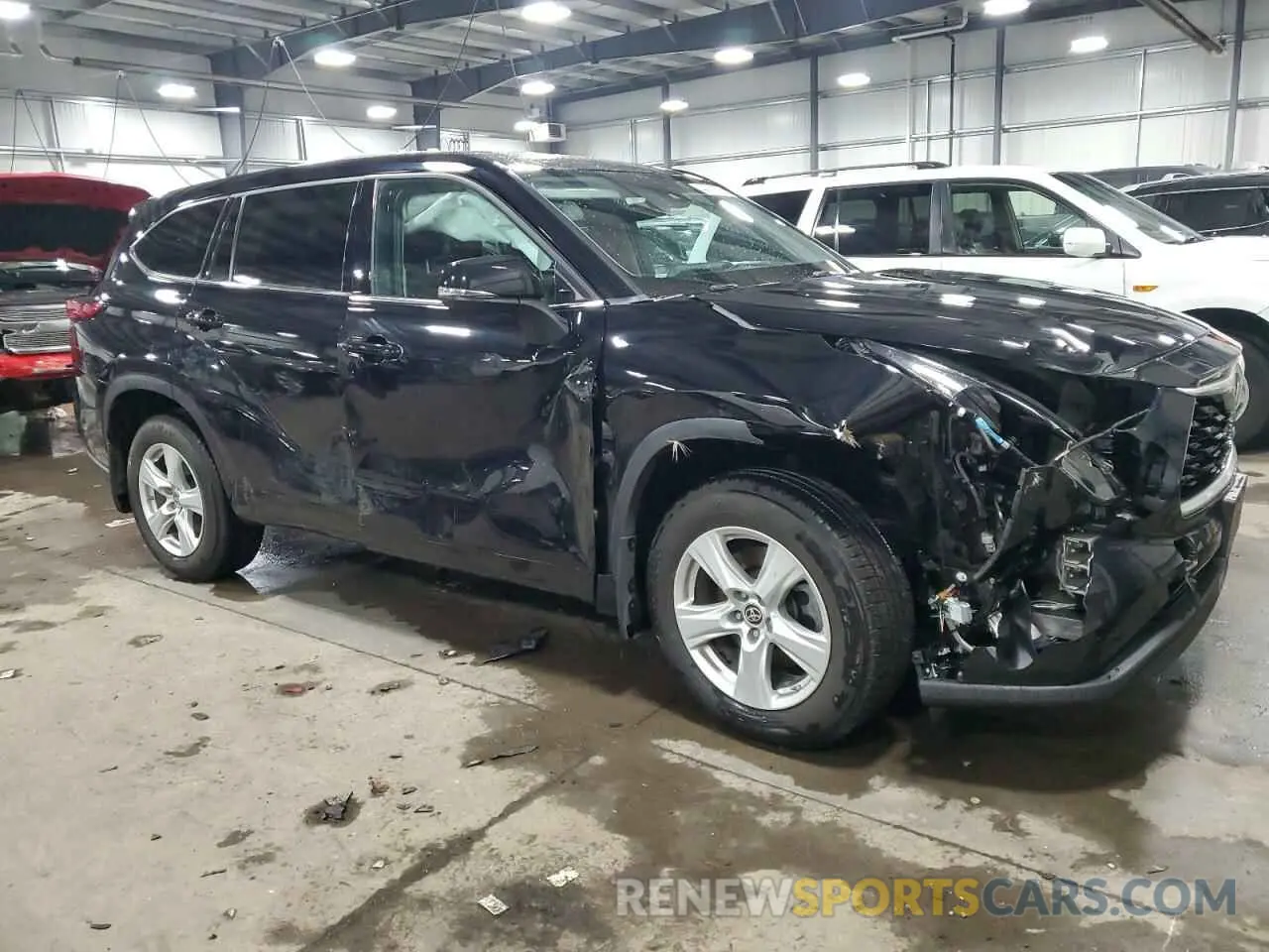 4 Фотография поврежденного автомобиля 5TDBZRBH3MS535784 TOYOTA HIGHLANDER 2021