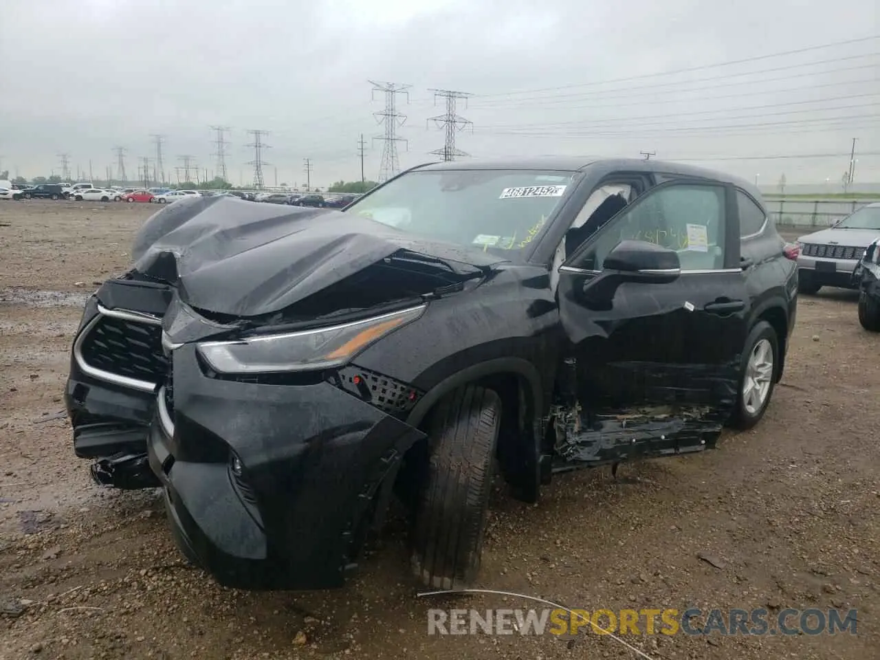 2 Фотография поврежденного автомобиля 5TDBZRBH4MS122787 TOYOTA HIGHLANDER 2021