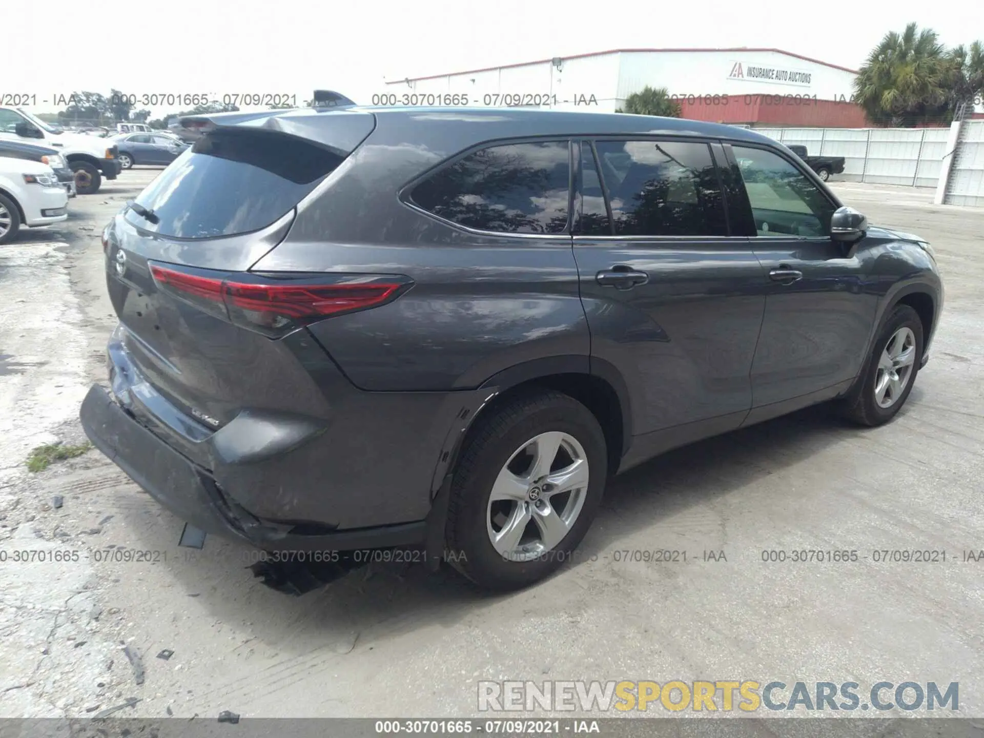 4 Photograph of a damaged car 5TDBZRBH4MS544865 TOYOTA HIGHLANDER 2021