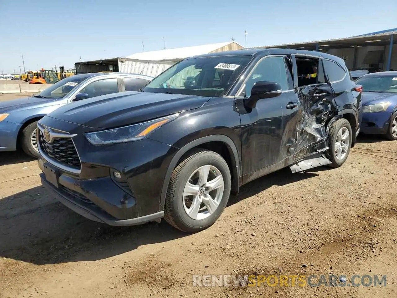 1 Photograph of a damaged car 5TDBZRBH6MS108986 TOYOTA HIGHLANDER 2021