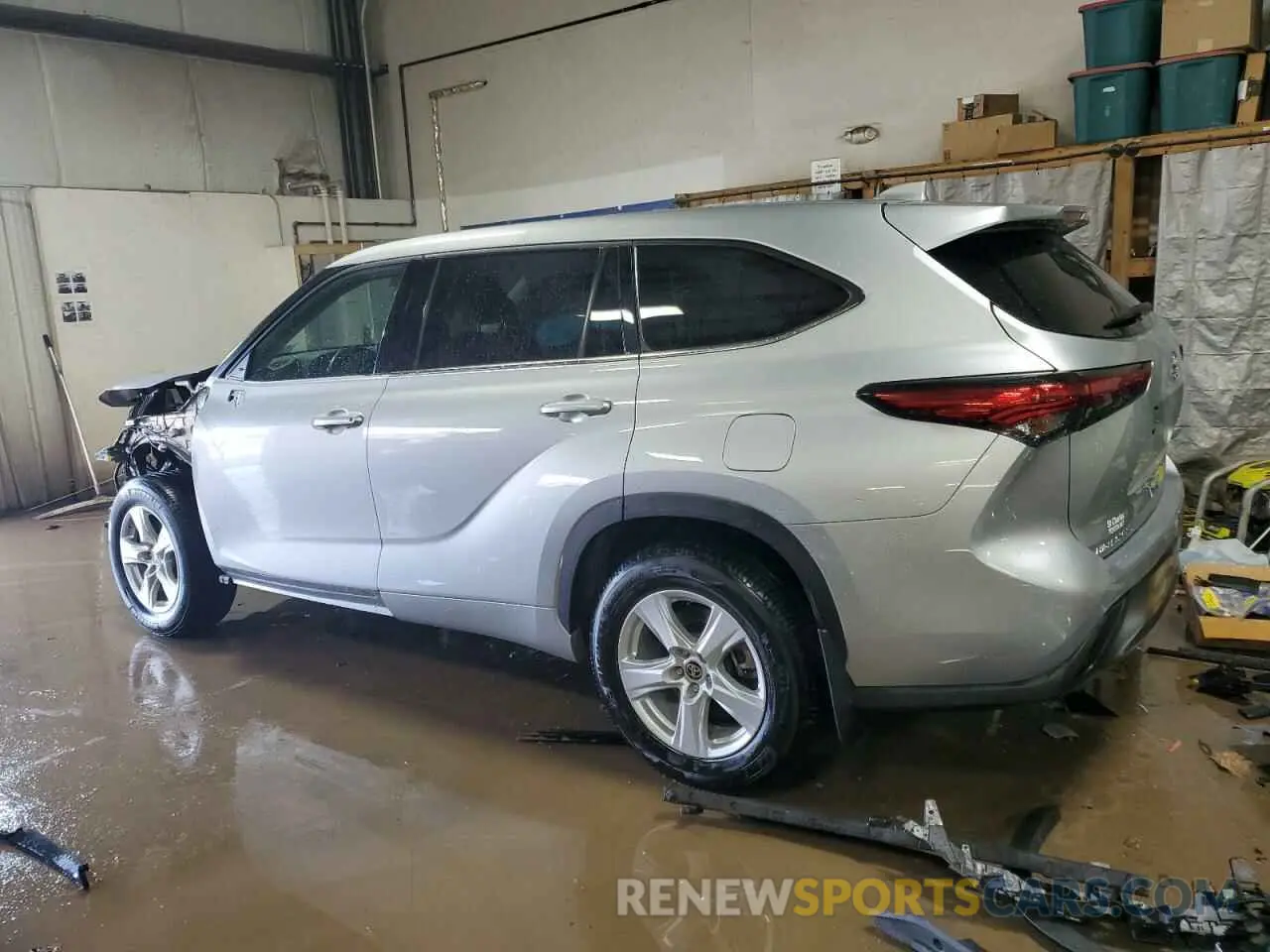 2 Photograph of a damaged car 5TDBZRBH6MS523435 TOYOTA HIGHLANDER 2021