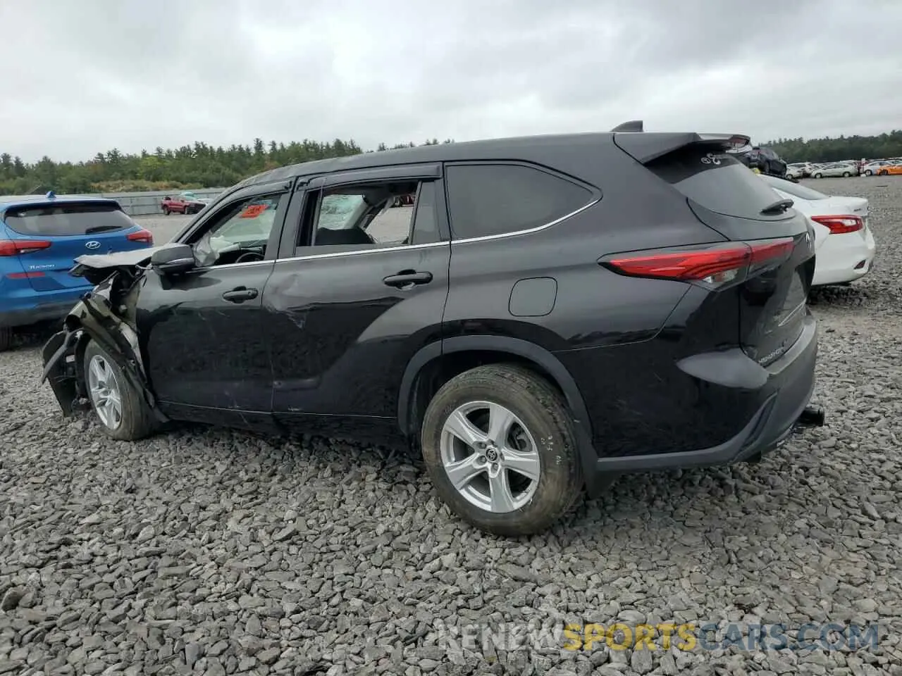 2 Photograph of a damaged car 5TDBZRBH7MS074864 TOYOTA HIGHLANDER 2021