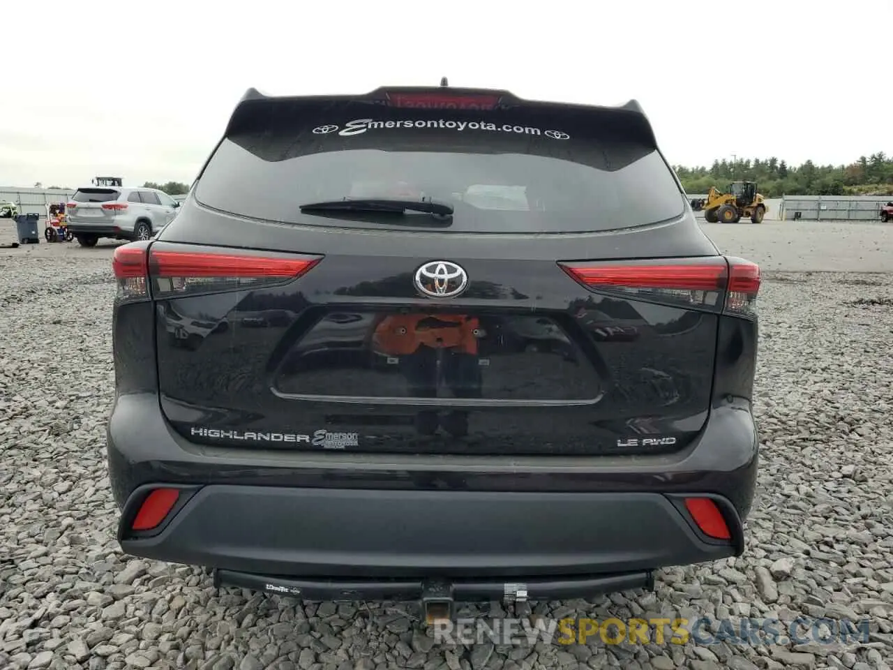 6 Photograph of a damaged car 5TDBZRBH7MS074864 TOYOTA HIGHLANDER 2021