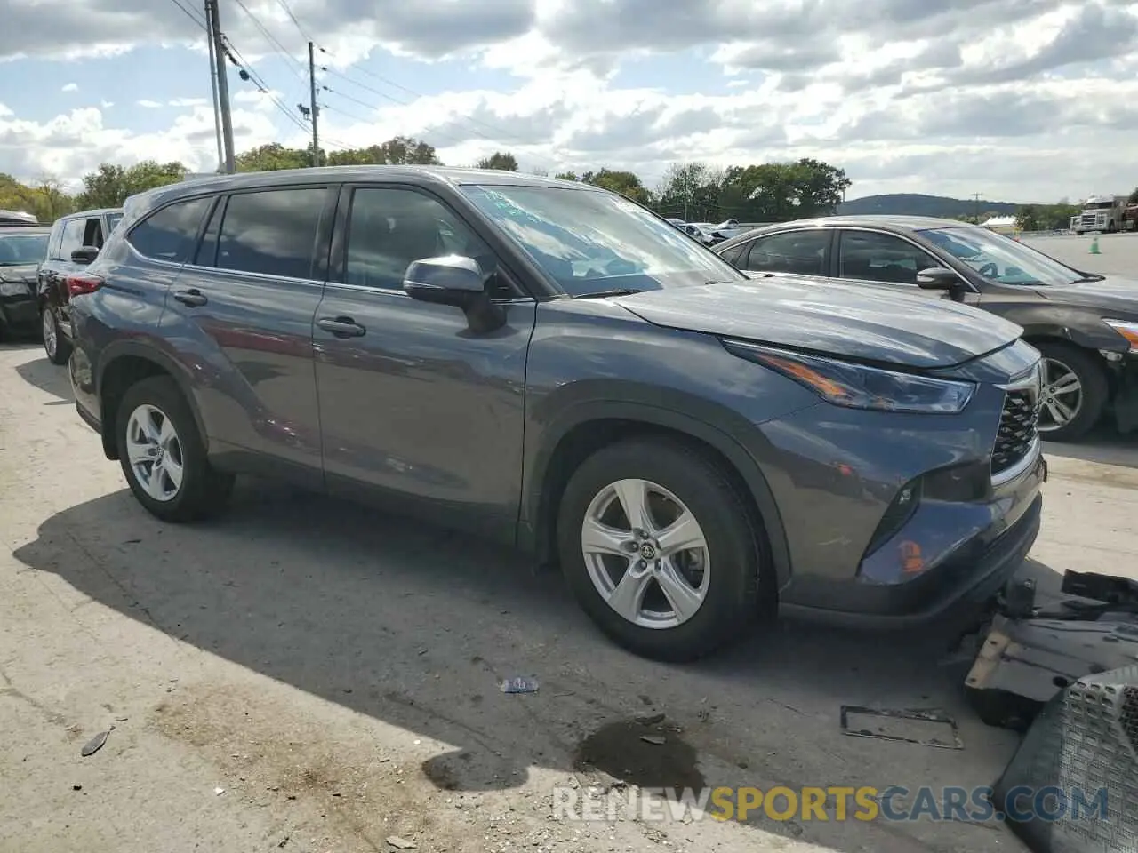 4 Фотография поврежденного автомобиля 5TDBZRBH8MS525347 TOYOTA HIGHLANDER 2021