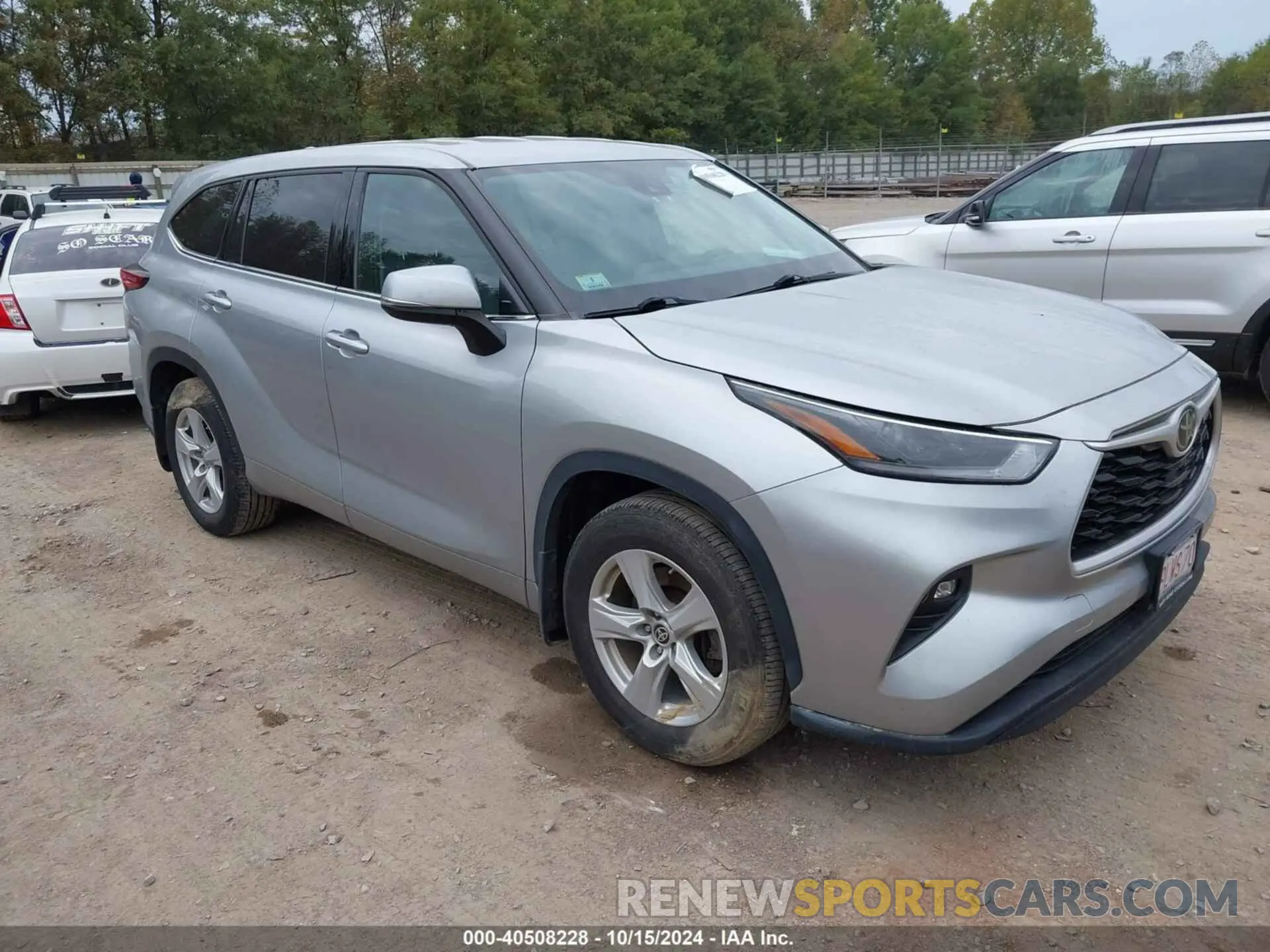 1 Photograph of a damaged car 5TDBZRBH8MS532623 TOYOTA HIGHLANDER 2021