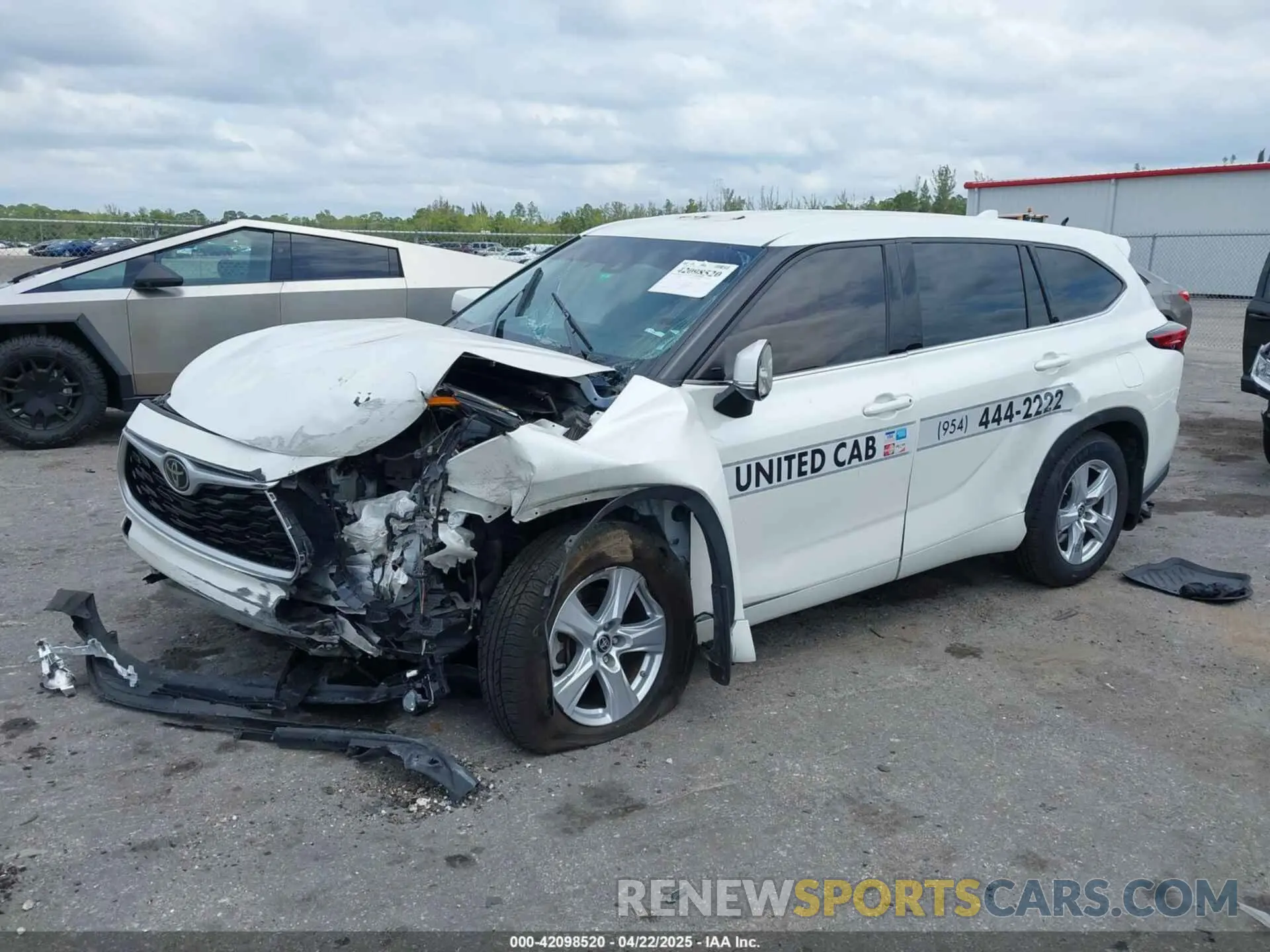 2 Фотография поврежденного автомобиля 5TDBZRBH9MS546806 TOYOTA HIGHLANDER 2021