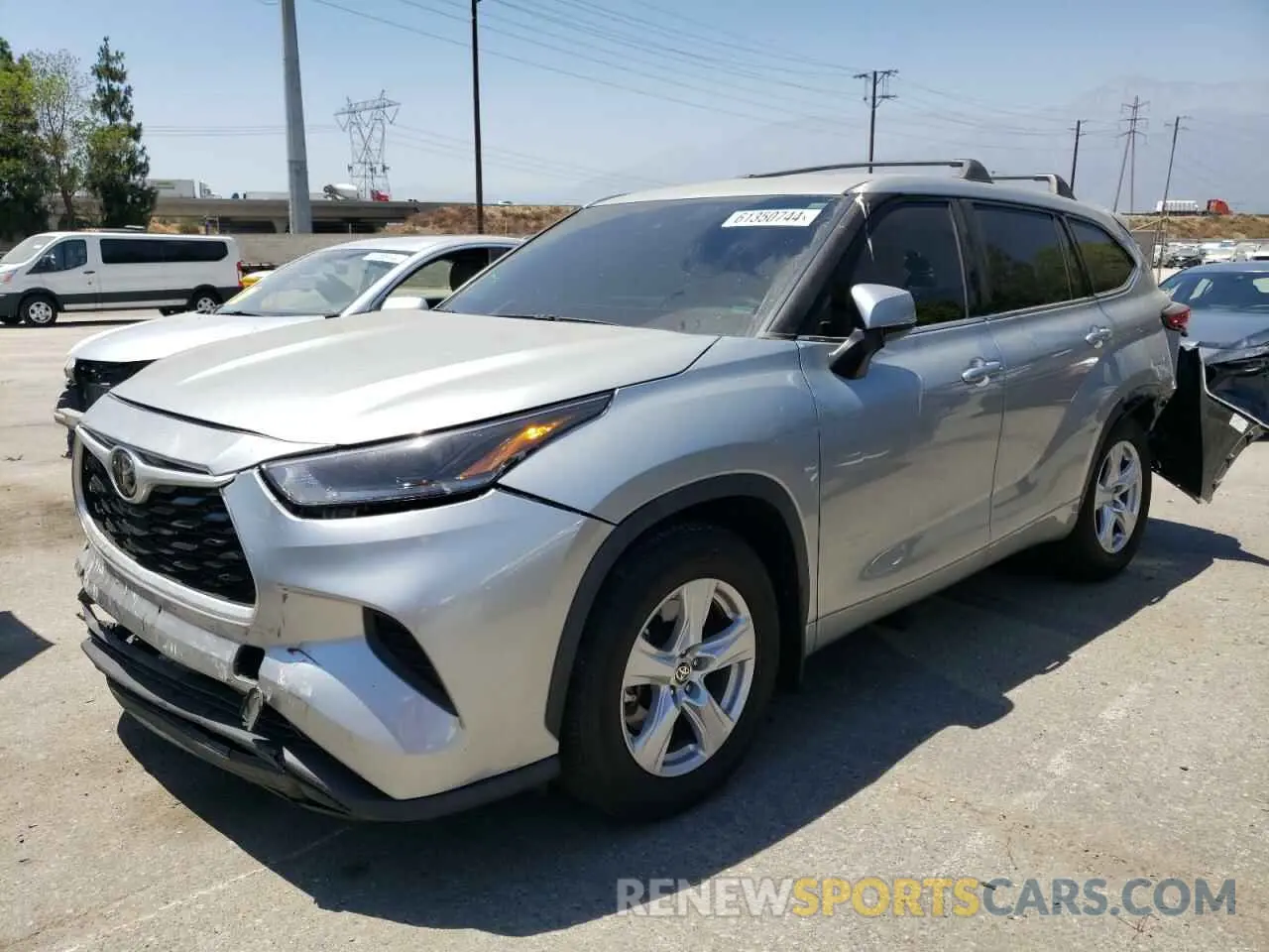 1 Photograph of a damaged car 5TDCZRAH2MS084806 TOYOTA HIGHLANDER 2021