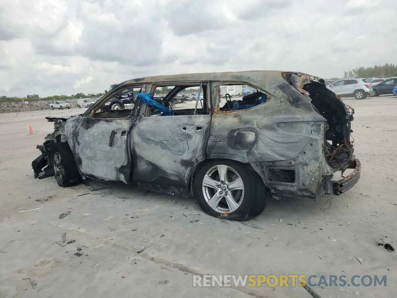 2 Фотография поврежденного автомобиля 5TDCZRAH6MS057978 TOYOTA HIGHLANDER 2021