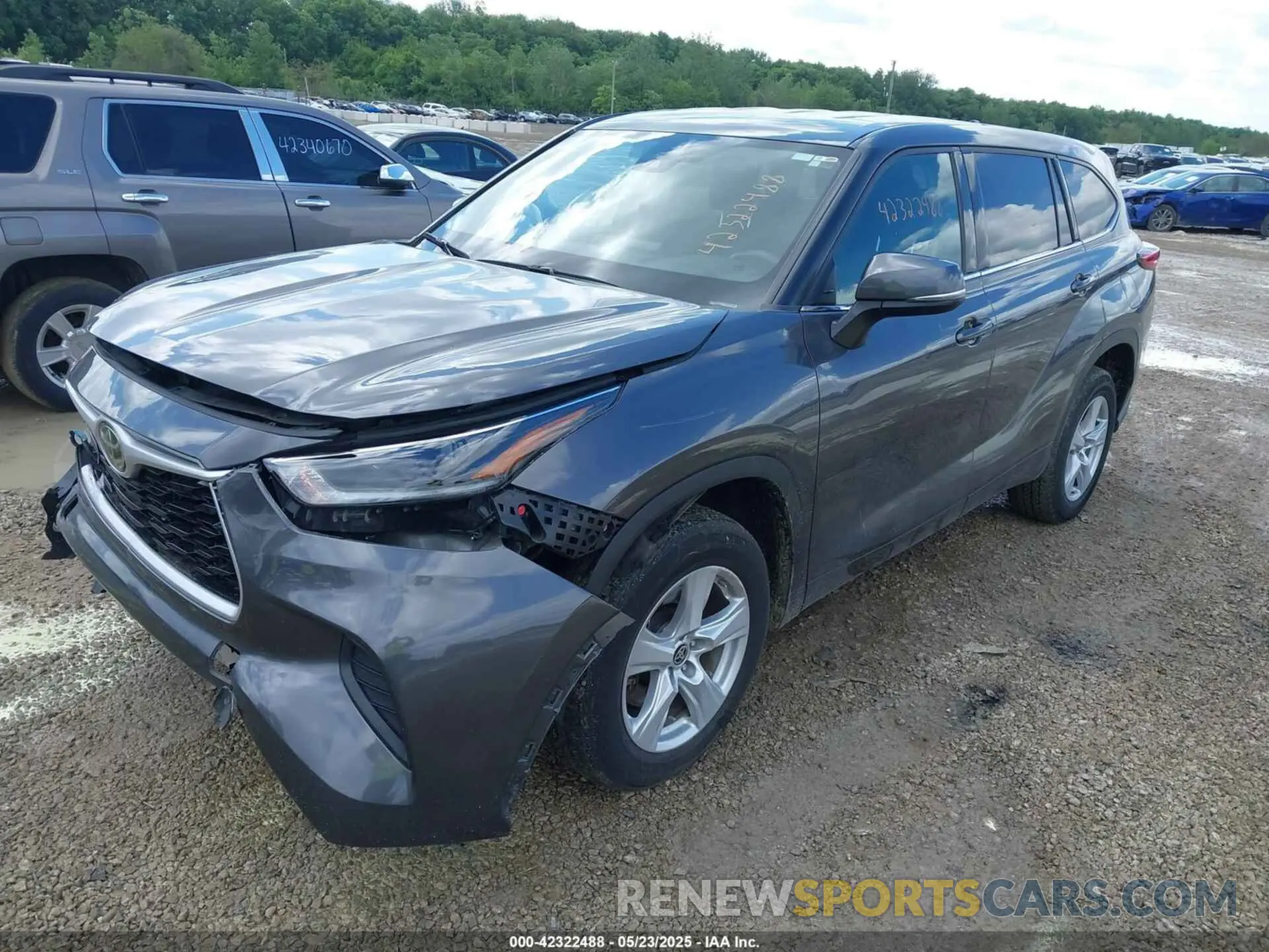 2 Фотография поврежденного автомобиля 5TDCZRAH6MS538197 TOYOTA HIGHLANDER 2021