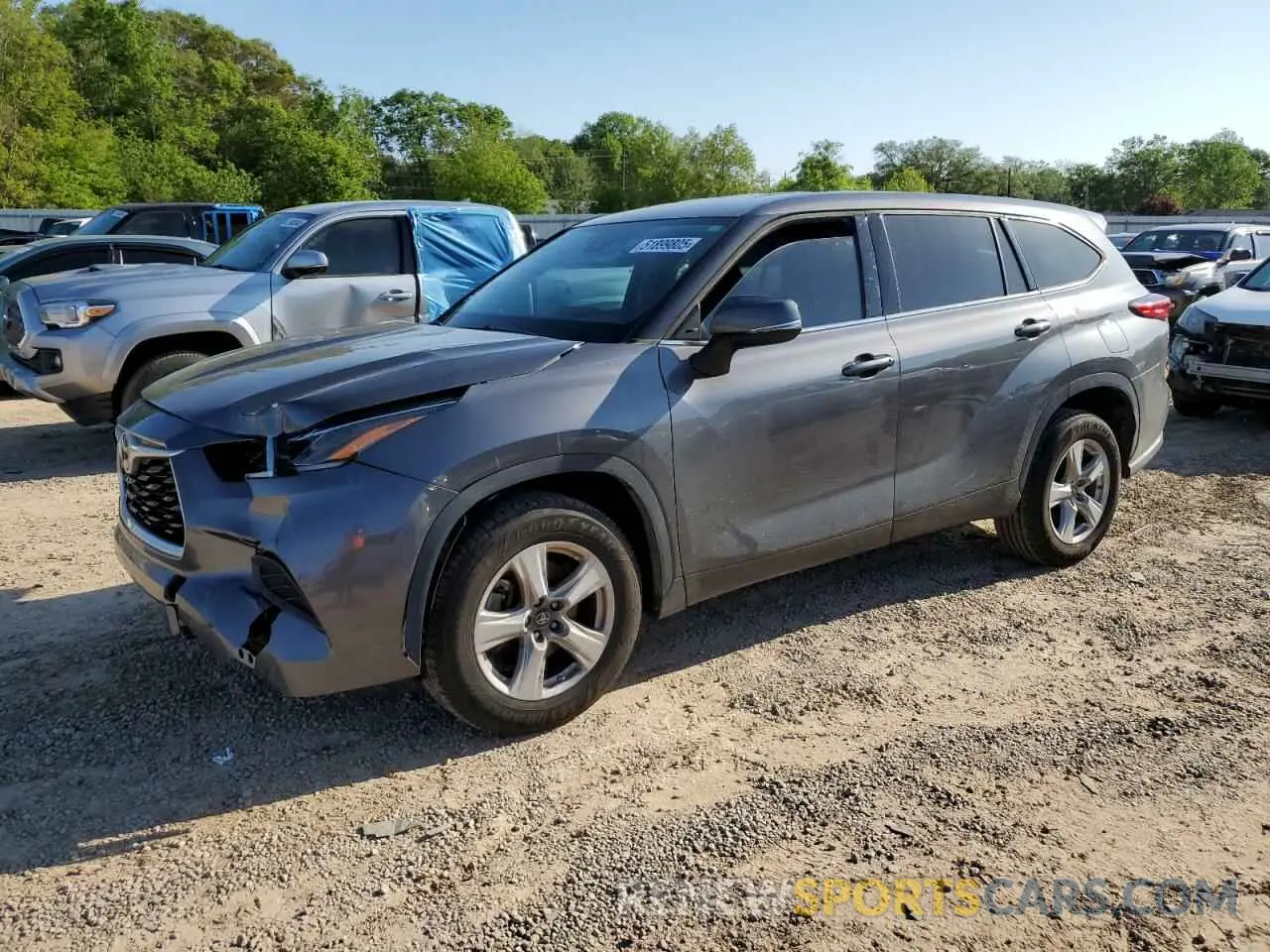 1 Photograph of a damaged car 5TDCZRAH7MS534966 TOYOTA HIGHLANDER 2021