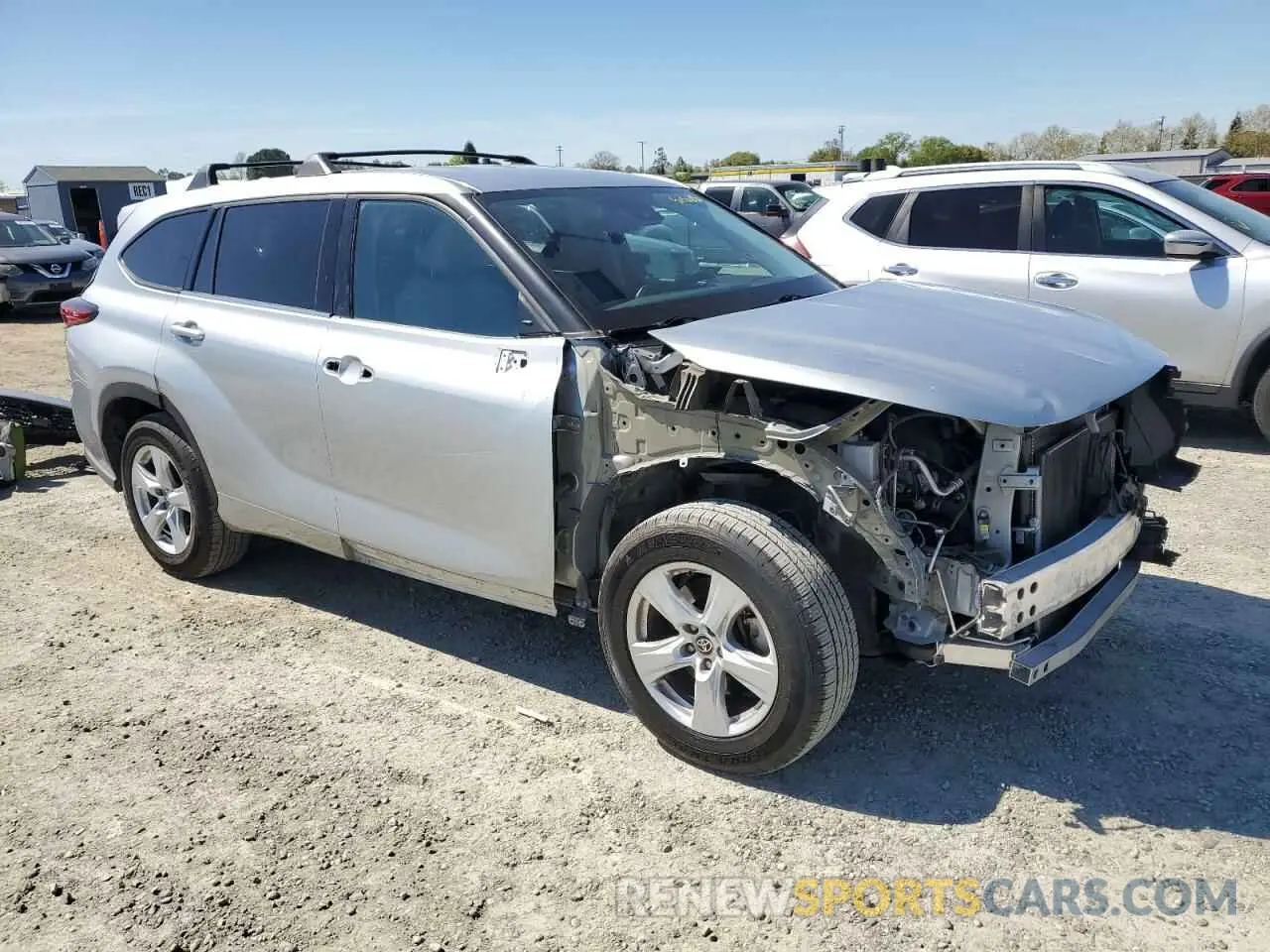 4 Фотография поврежденного автомобиля 5TDCZRAH8MS531199 TOYOTA HIGHLANDER 2021