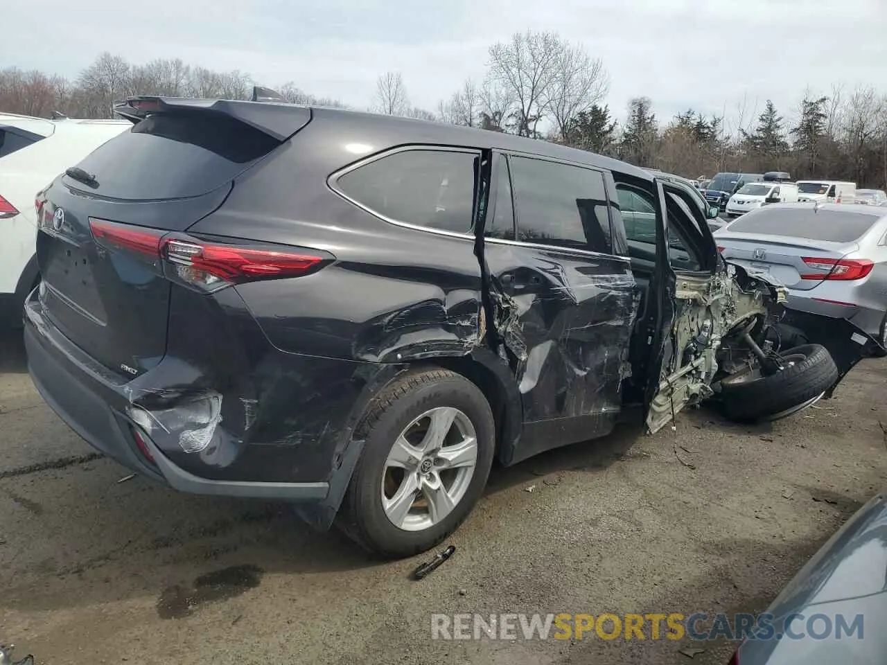 3 Фотография поврежденного автомобиля 5TDCZRBHXMS135869 TOYOTA HIGHLANDER 2021