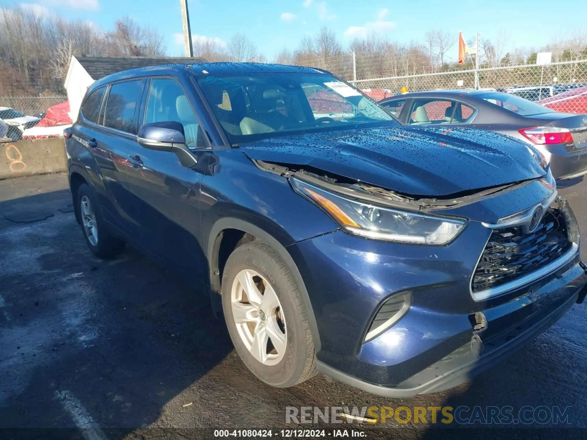 1 Photograph of a damaged car 5TDCZRBHXMS558189 TOYOTA HIGHLANDER 2021