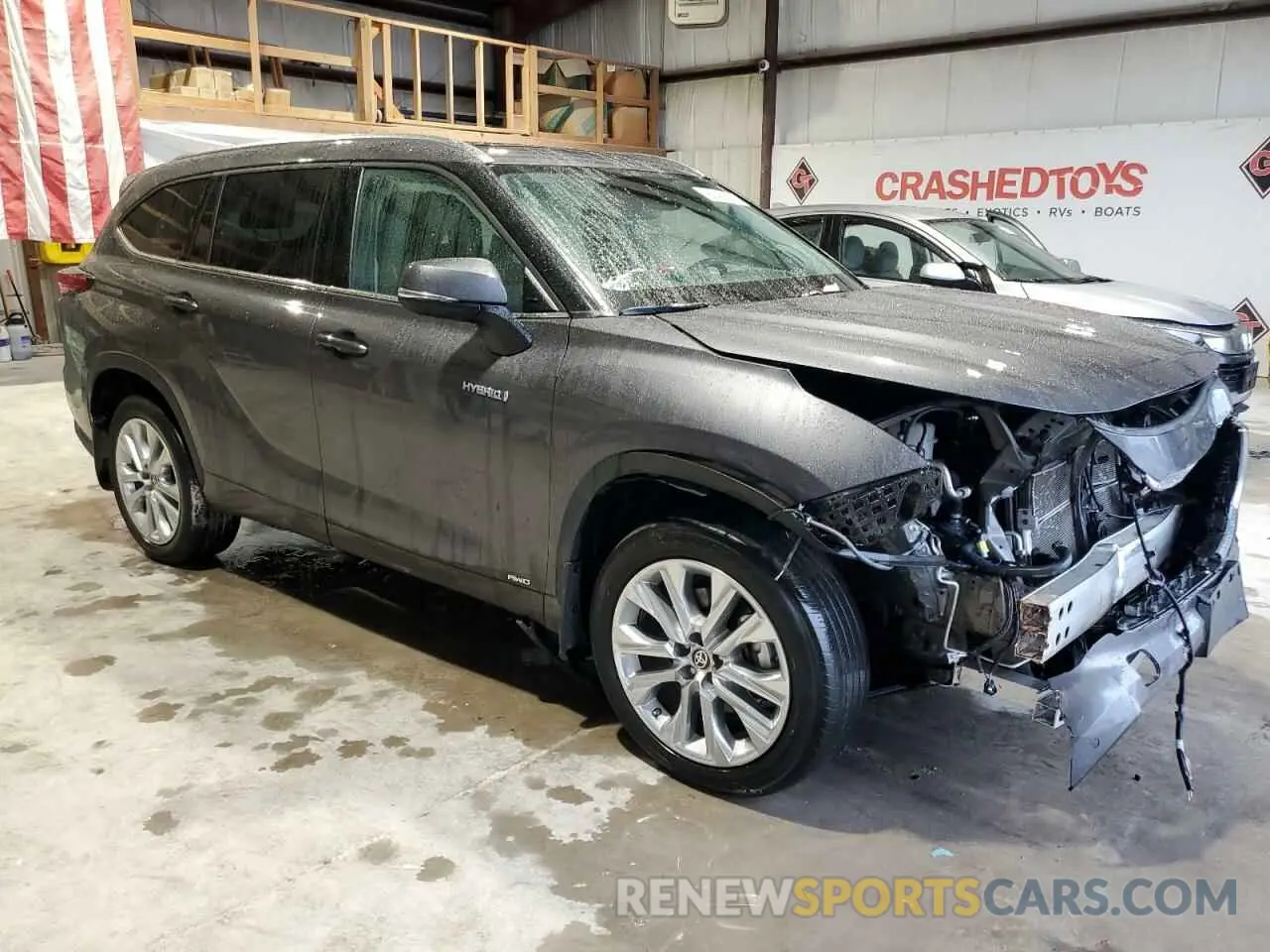 4 Photograph of a damaged car 5TDDBRCH7MS533614 TOYOTA HIGHLANDER 2021