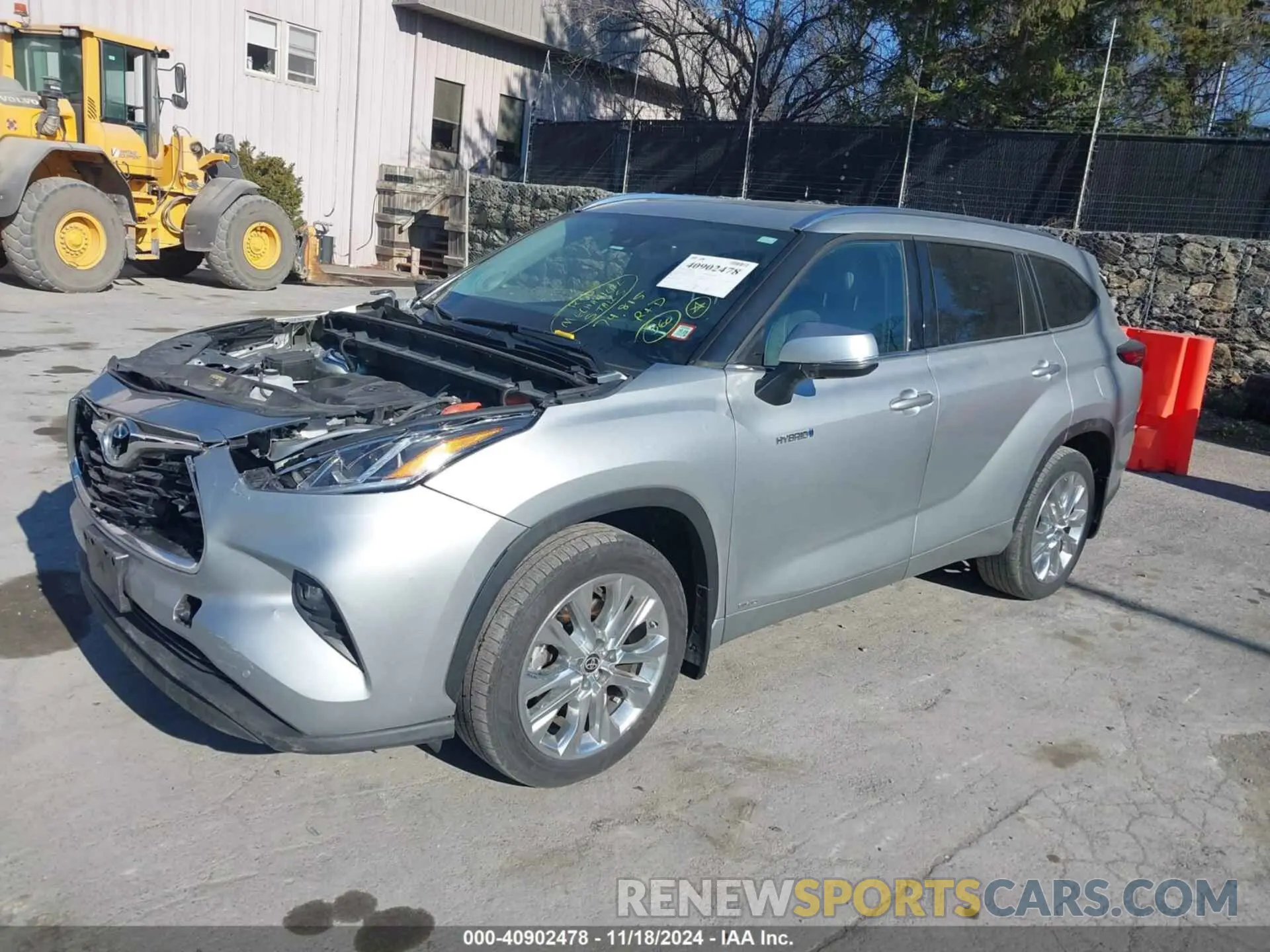 2 Photograph of a damaged car 5TDDBRCHXMS528195 TOYOTA HIGHLANDER 2021