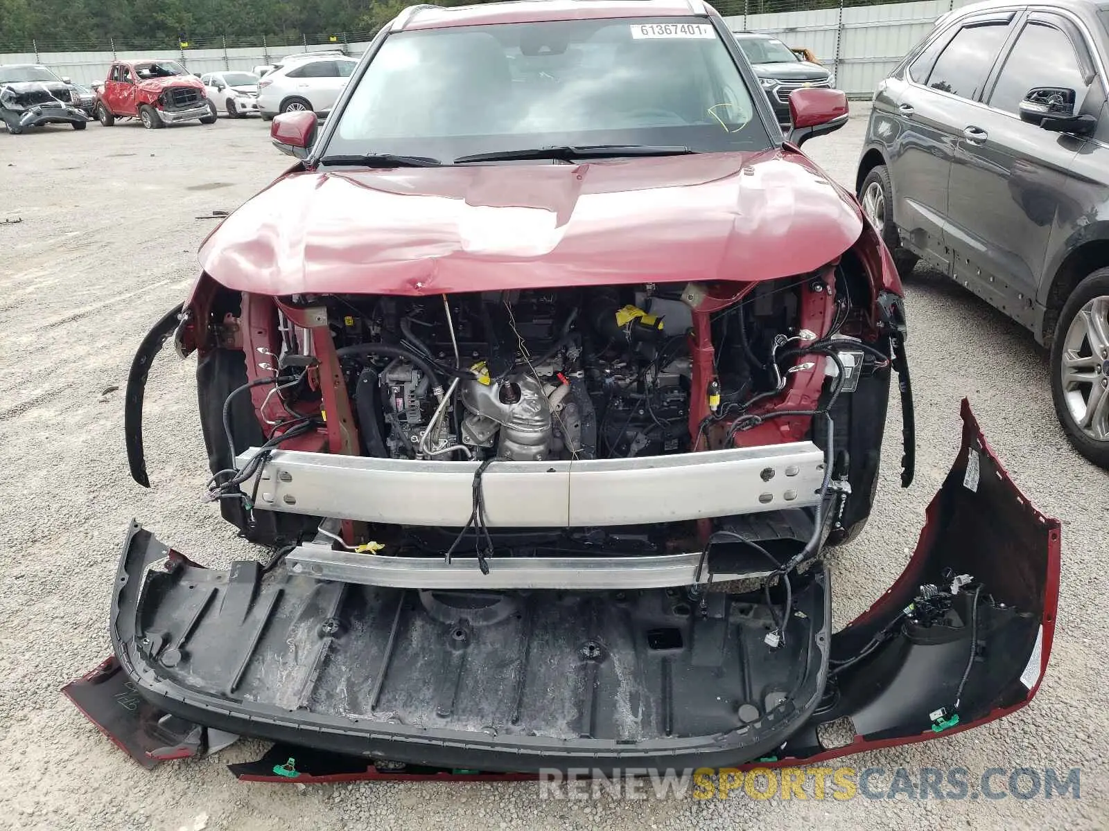 9 Photograph of a damaged car 5TDDZRBH0MS073757 TOYOTA HIGHLANDER 2021