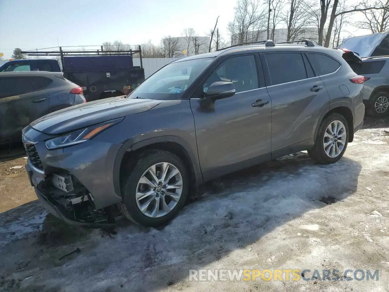 1 Photograph of a damaged car 5TDDZRBH1MS109875 TOYOTA HIGHLANDER 2021
