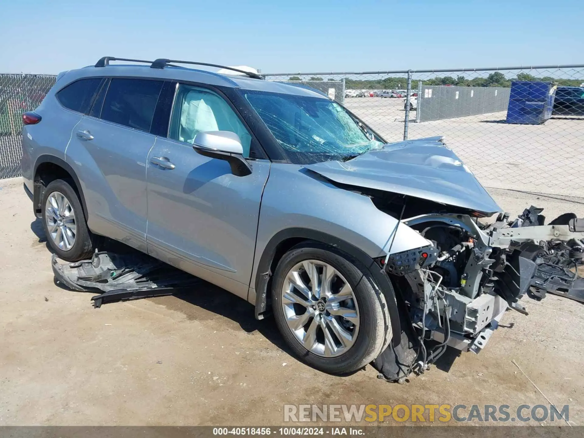 1 Photograph of a damaged car 5TDDZRBH8MS550810 TOYOTA HIGHLANDER 2021