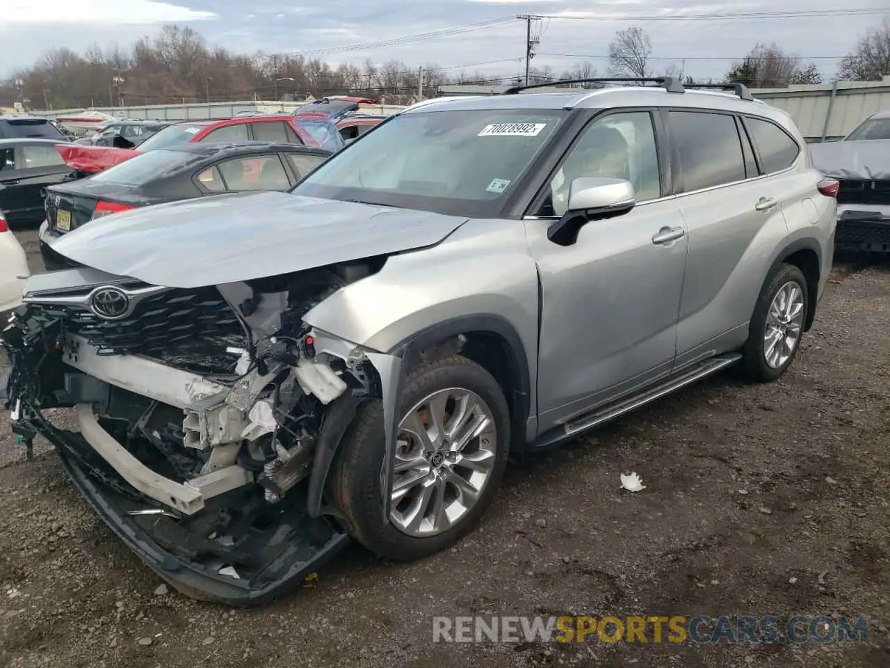 1 Photograph of a damaged car 5TDDZRBHXMS525827 TOYOTA HIGHLANDER 2021
