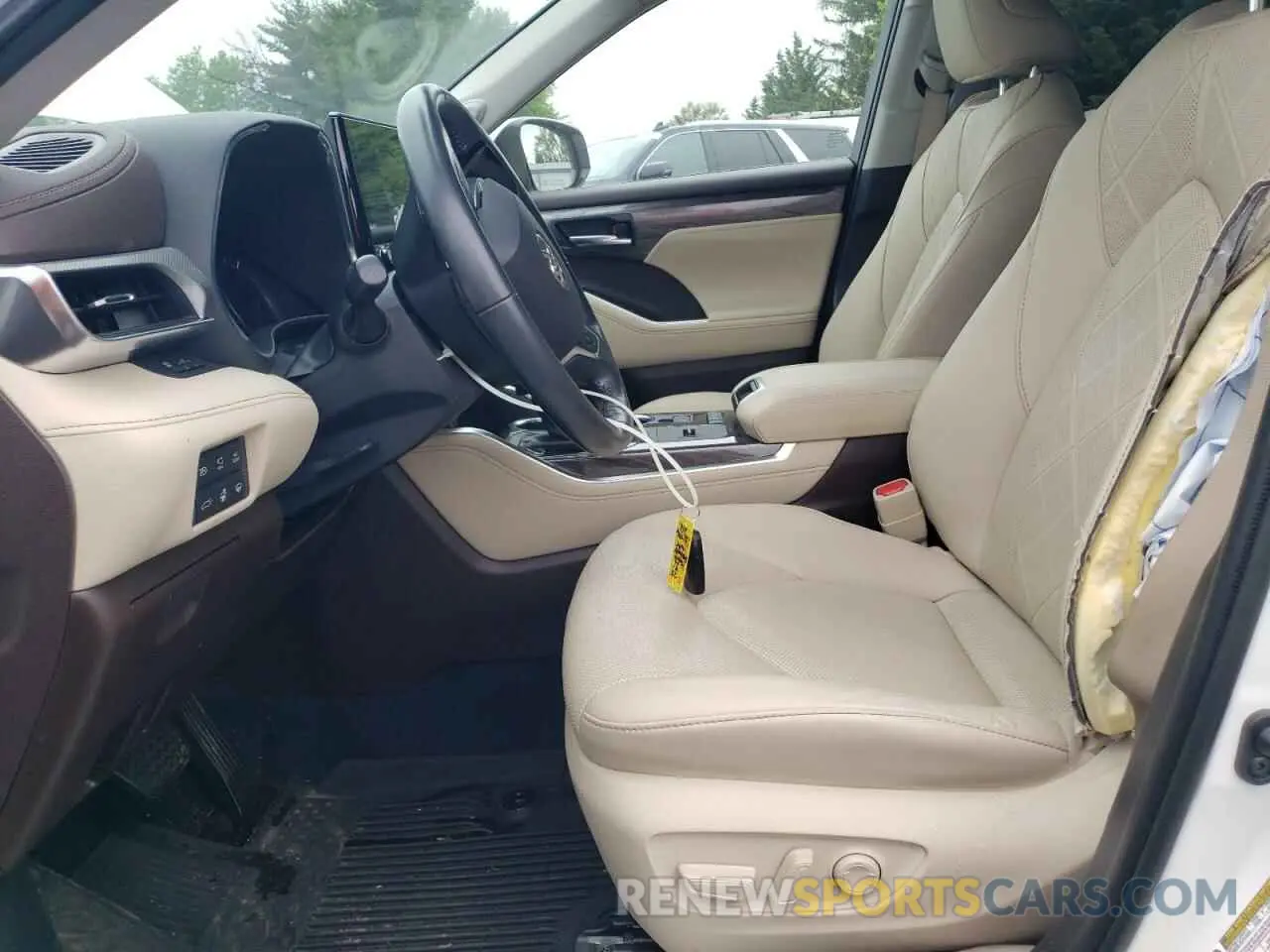 7 Фотография поврежденного автомобиля 5TDEBRCH0MS028390 TOYOTA HIGHLANDER 2021