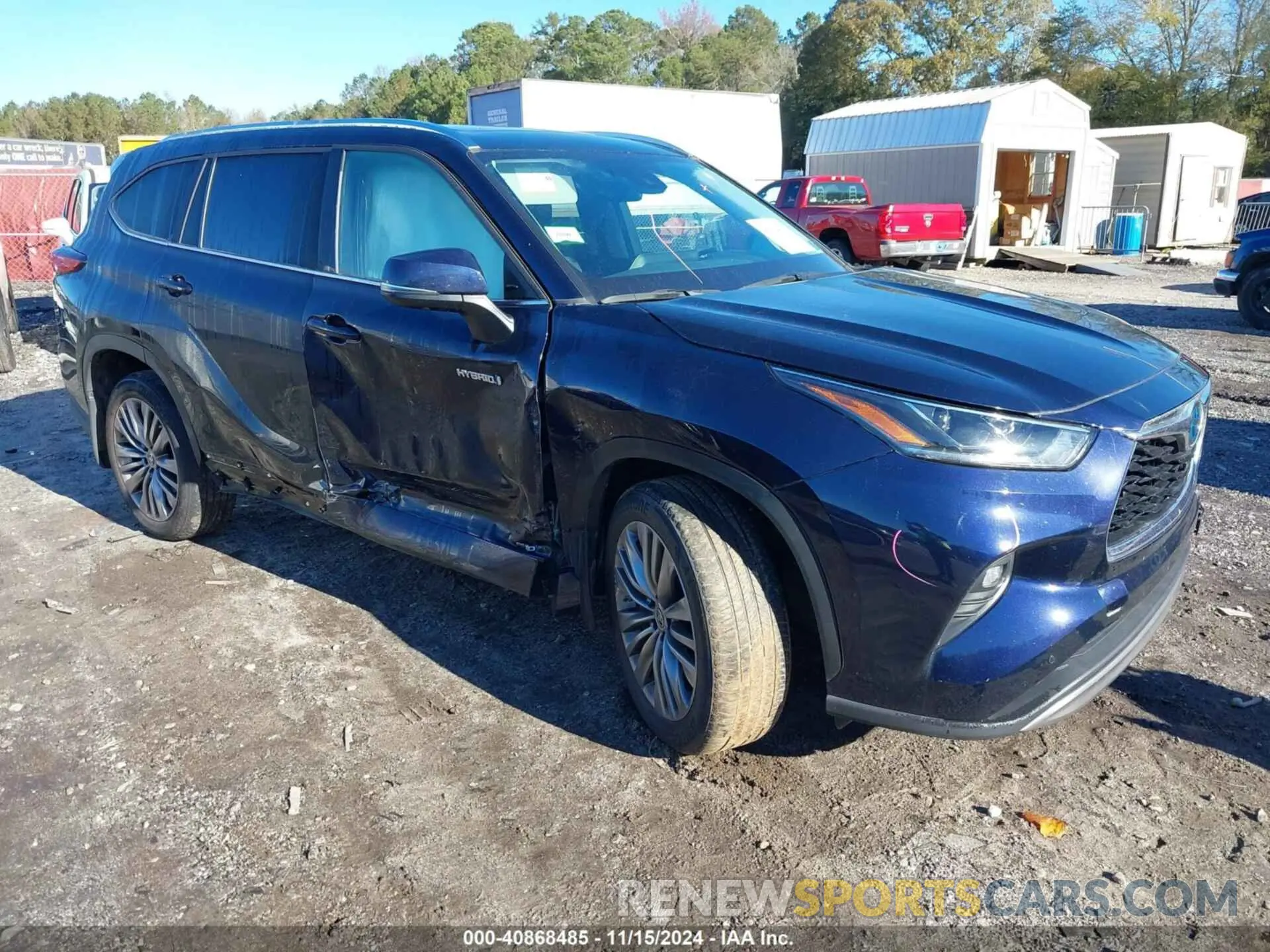 1 Photograph of a damaged car 5TDEBRCH1MS015082 TOYOTA HIGHLANDER 2021