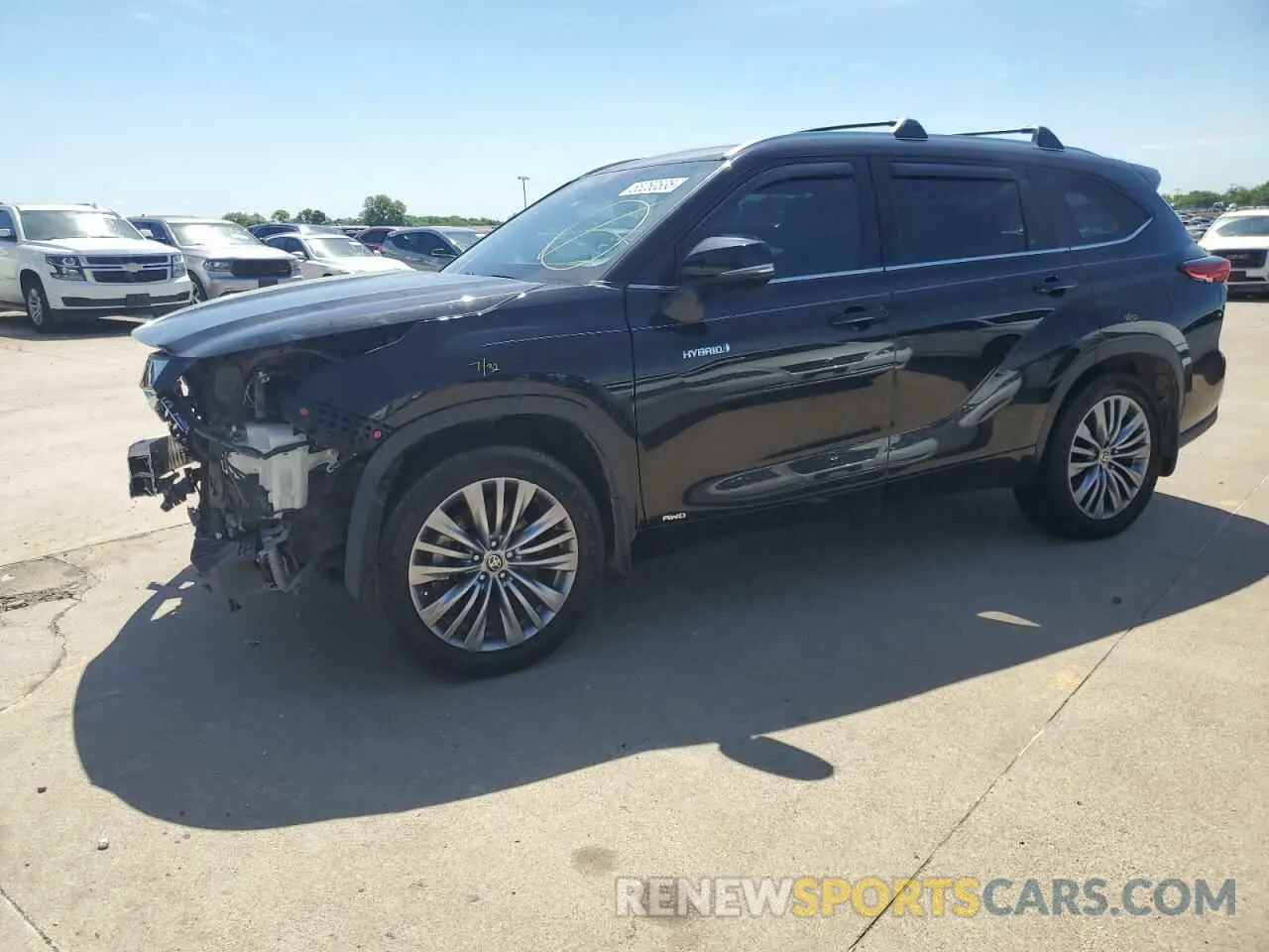 1 Photograph of a damaged car 5TDEBRCH1MS070017 TOYOTA HIGHLANDER 2021