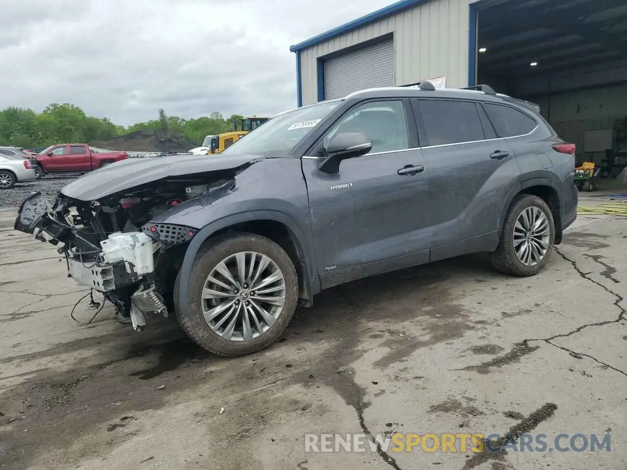 1 Photograph of a damaged car 5TDEBRCH2MS020372 TOYOTA HIGHLANDER 2021