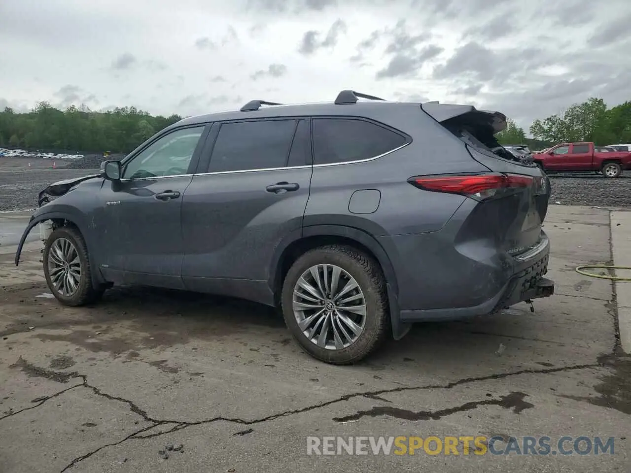 2 Photograph of a damaged car 5TDEBRCH2MS020372 TOYOTA HIGHLANDER 2021