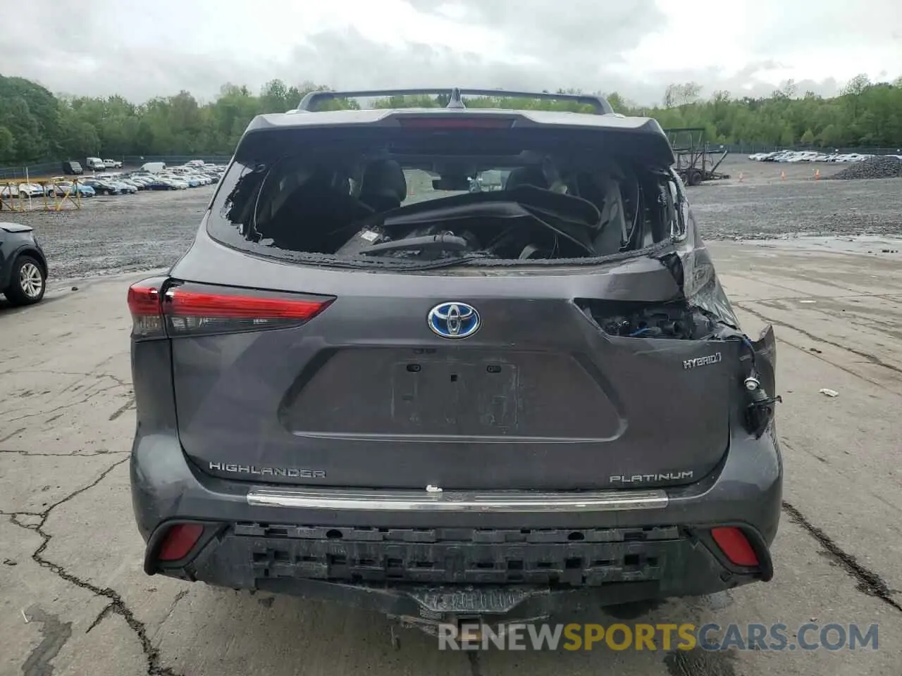 6 Photograph of a damaged car 5TDEBRCH2MS020372 TOYOTA HIGHLANDER 2021