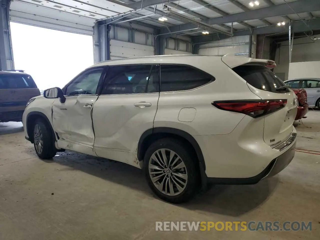 2 Фотография поврежденного автомобиля 5TDEBRCH5MS027980 TOYOTA HIGHLANDER 2021