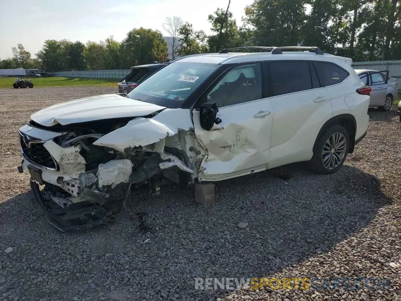 1 Photograph of a damaged car 5TDEBRCH6MS055402 TOYOTA HIGHLANDER 2021
