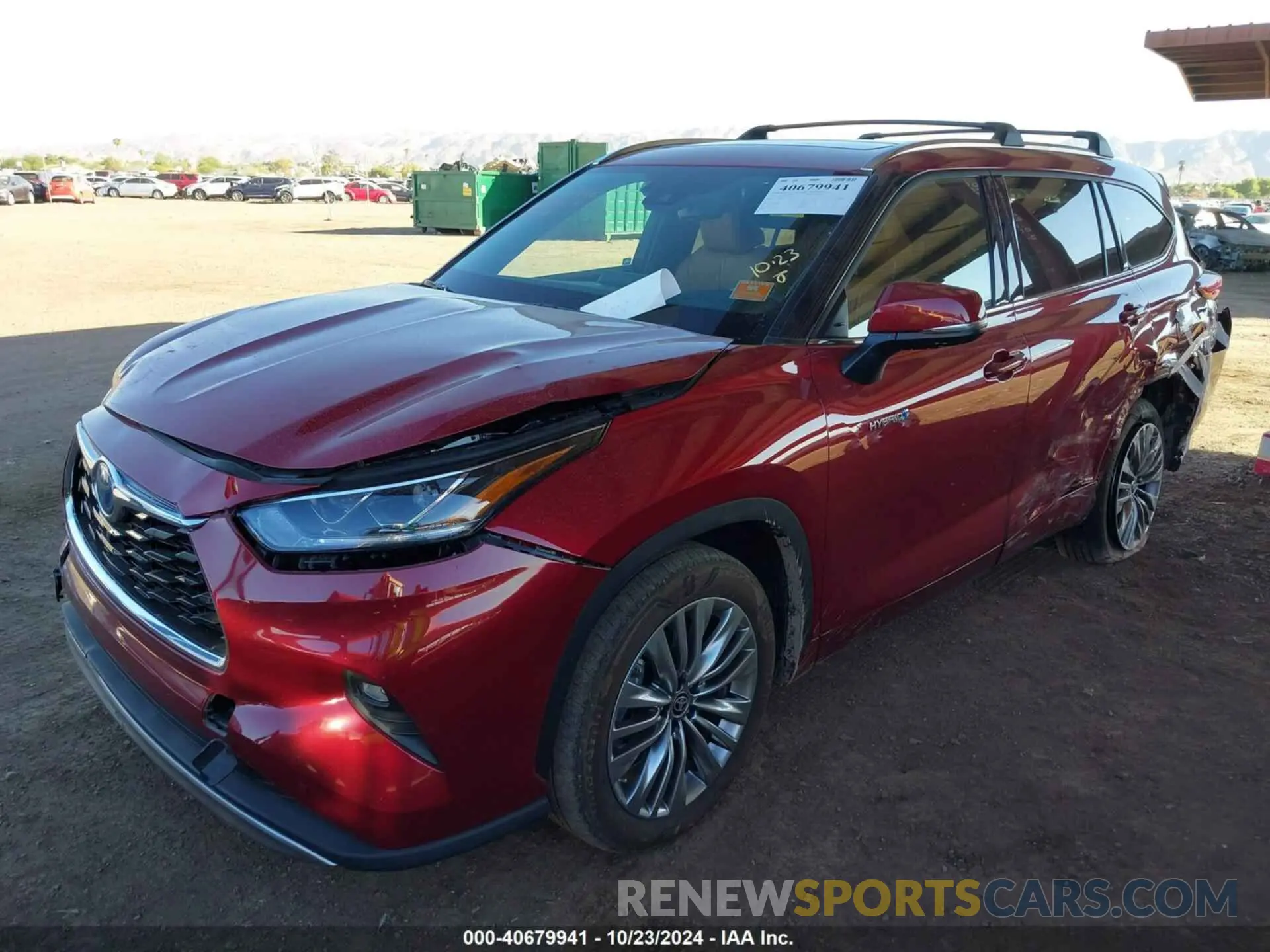 2 Photograph of a damaged car 5TDFARAH5MS006735 TOYOTA HIGHLANDER 2021