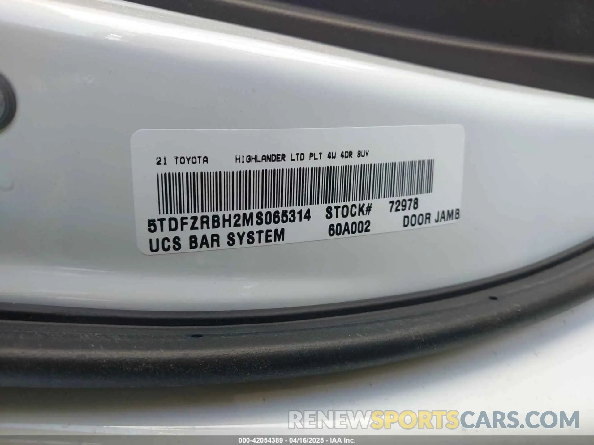 9 Фотография поврежденного автомобиля 5TDFZRBH2MS065314 TOYOTA HIGHLANDER 2021