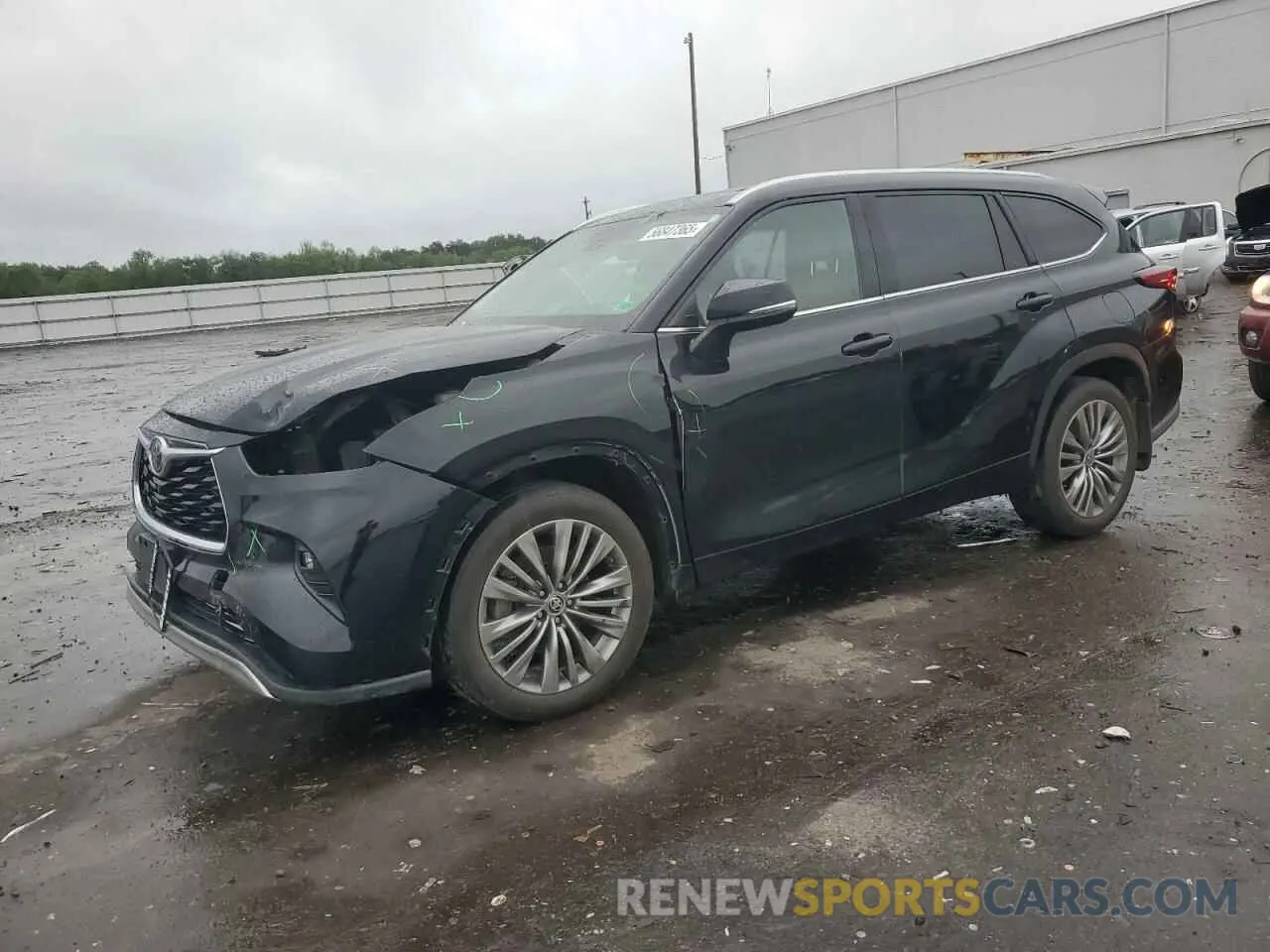 1 Photograph of a damaged car 5TDFZRBH8MS106089 TOYOTA HIGHLANDER 2021