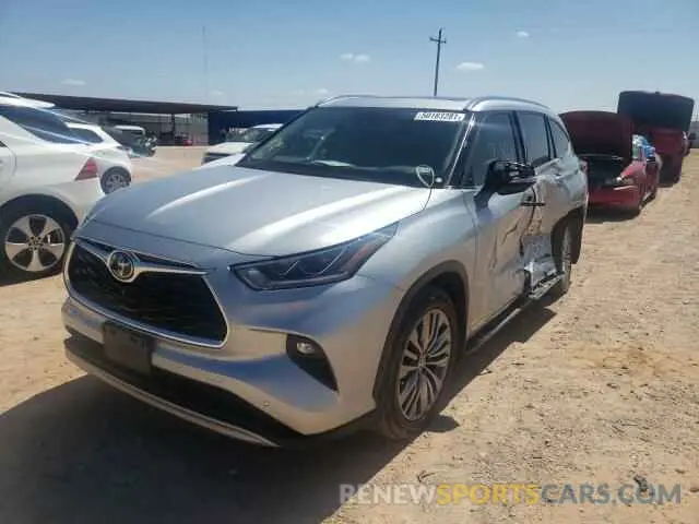 2 Photograph of a damaged car 5TDFZRBH8MS108635 TOYOTA HIGHLANDER 2021