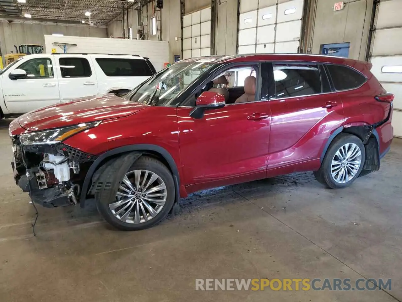 1 Photograph of a damaged car 5TDFZRBHXMS148134 TOYOTA HIGHLANDER 2021