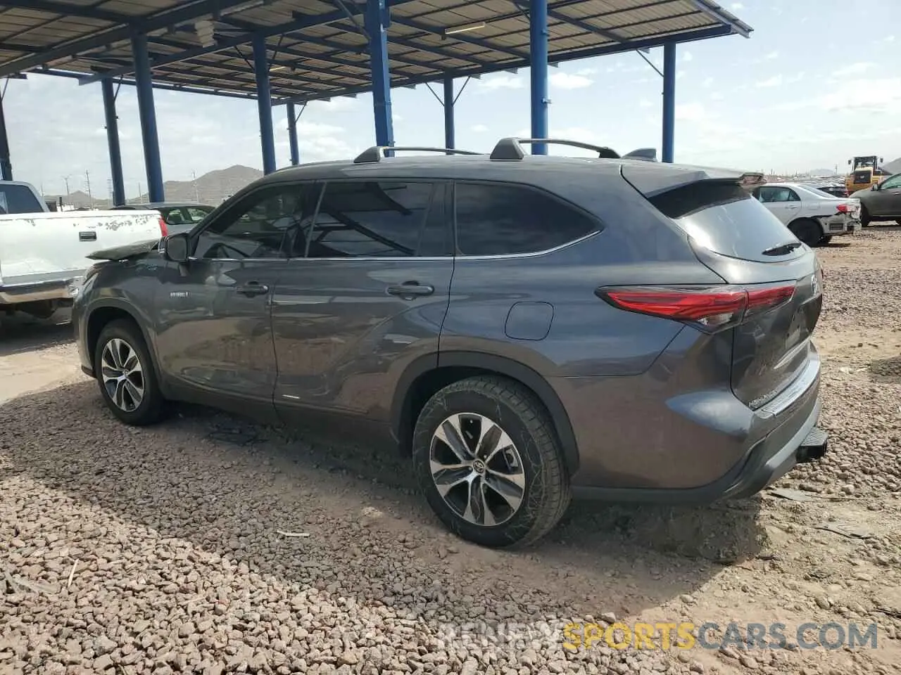 2 Photograph of a damaged car 5TDGARAH3MS509586 TOYOTA HIGHLANDER 2021