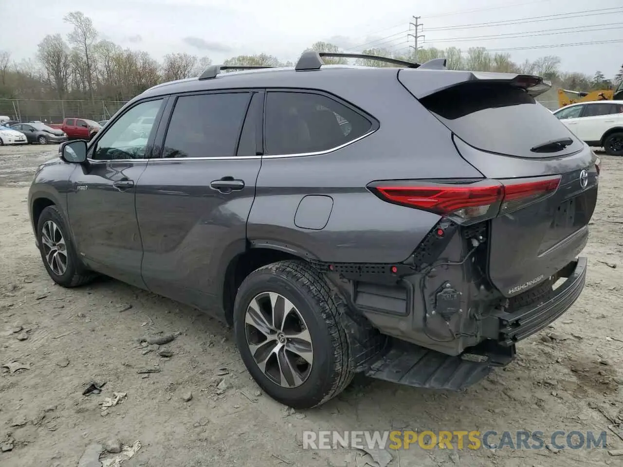 2 Фотография поврежденного автомобиля 5TDGBRCH3MS530576 TOYOTA HIGHLANDER 2021