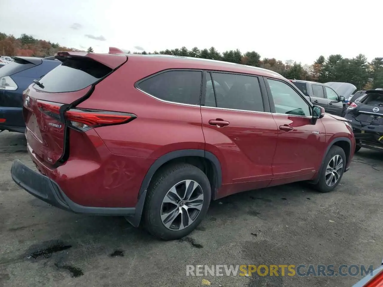 3 Фотография поврежденного автомобиля 5TDGBRCH4MS522941 TOYOTA HIGHLANDER 2021