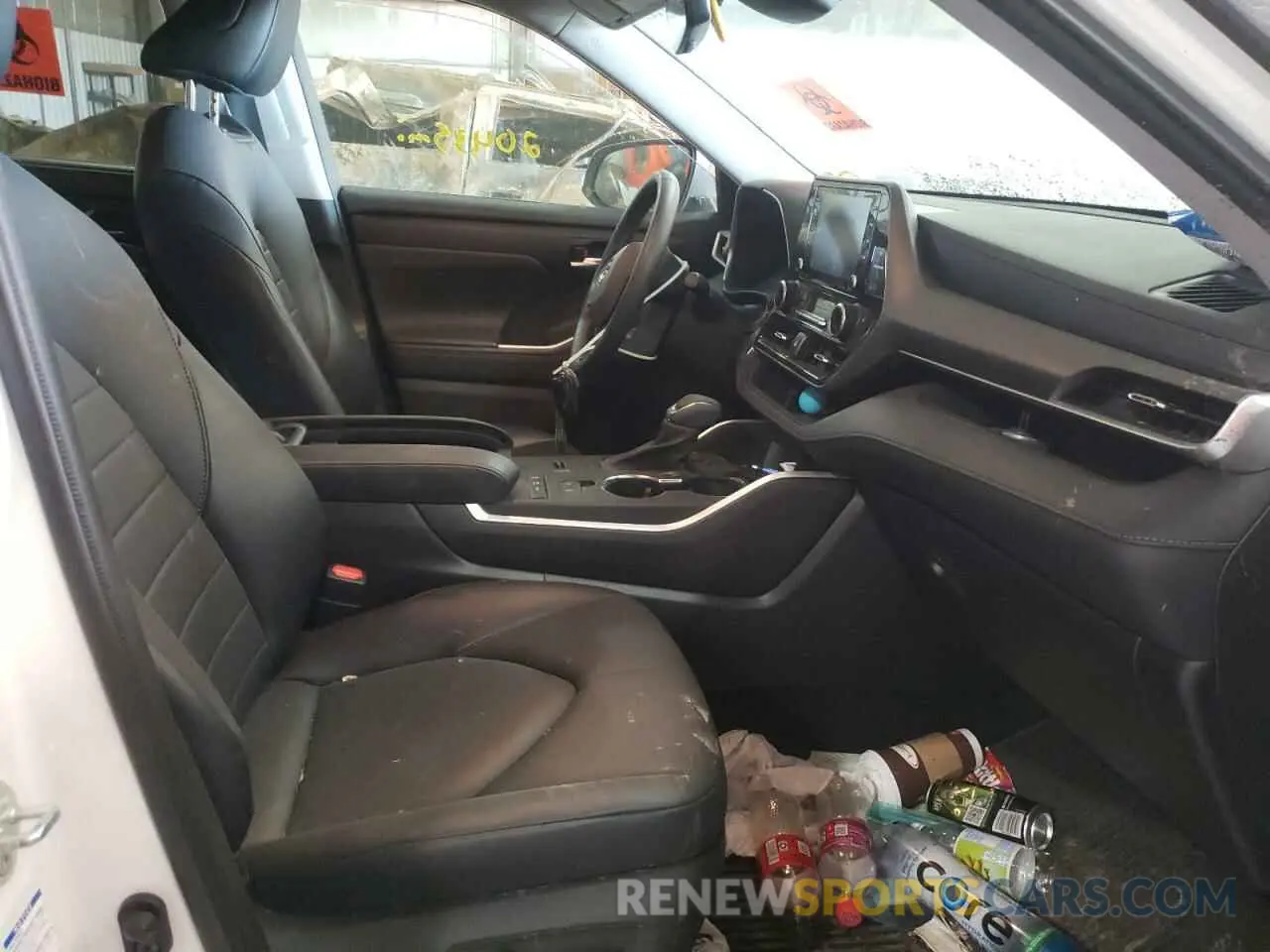 5 Фотография поврежденного автомобиля 5TDGBRCH5MS532362 TOYOTA HIGHLANDER 2021
