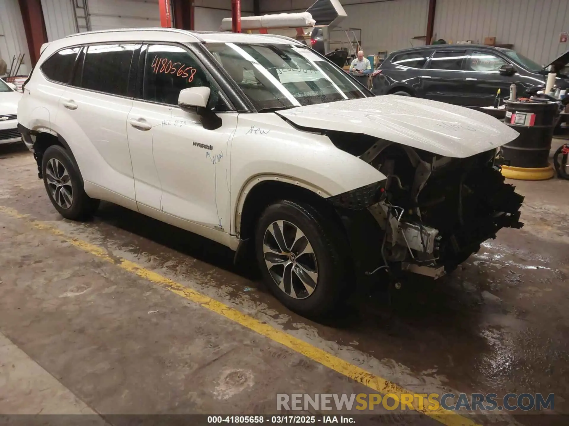 1 Фотография поврежденного автомобиля 5TDGBRCH7MS024992 TOYOTA HIGHLANDER 2021